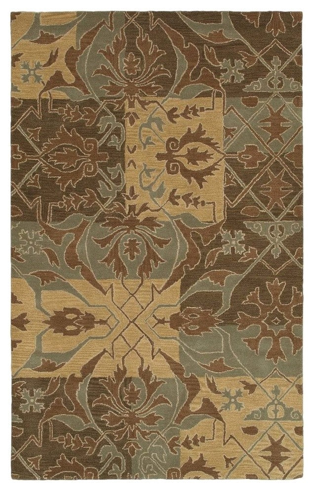 Southwest SU8155 Multi-Colored Patchwork Area Rug, Rectangular 3'x5'