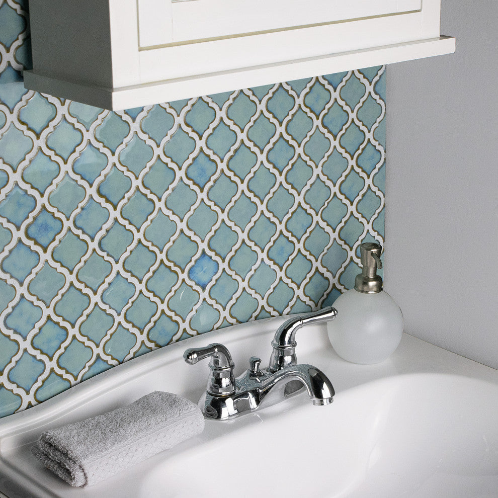 Hudson Tangier Mosaic Floor and Wall Tile, Marine
