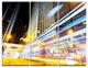 "Urban City Traffic Trails" Digital Metal Wall Art, 3 Panels, 36"x28"