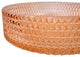 CastelloUSA Scotch Round Glass Crystal Bathroom Vessel Sink Basin, Orange, 16"