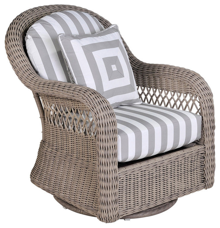 Arcadia Swivel Glider in Aquamarine