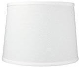 12x14x10 White Linen Drum Lampshade