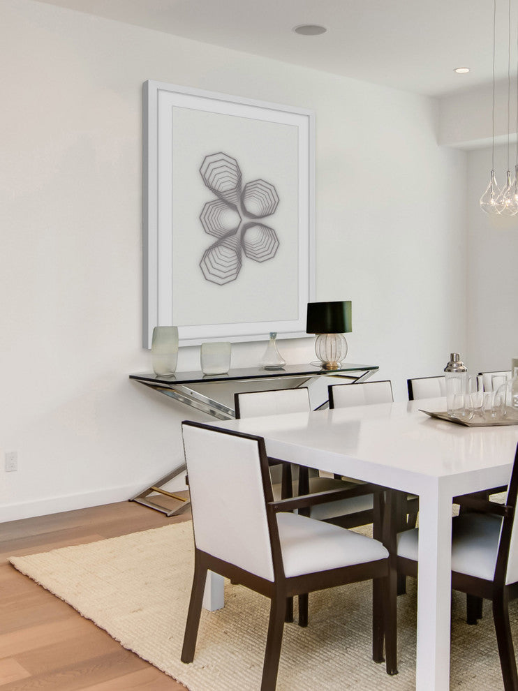 Marmont Hill, "Sprouting Hexagons" by Bryon White Framed Painting Print, 30x45