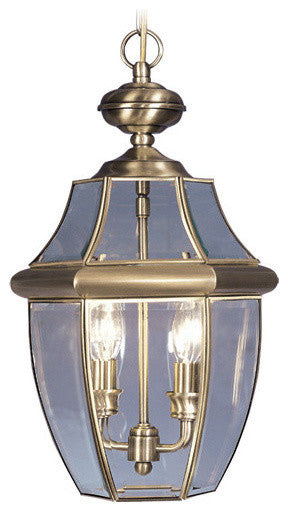 Monterey Outdoor Chain-Hang Light, Antique Brass