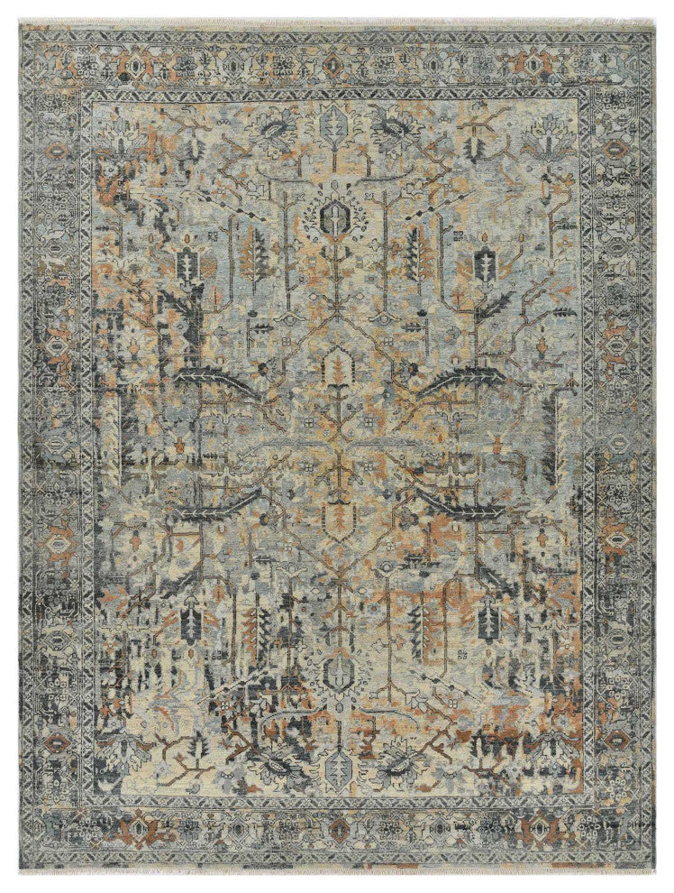 Craft Amerson Area Rug, Blue, 10' x 14', Bordered