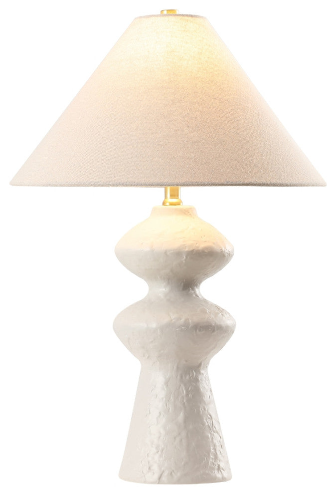 Safavieh Keira 24.5" Table Lamp, White/Oatmeal