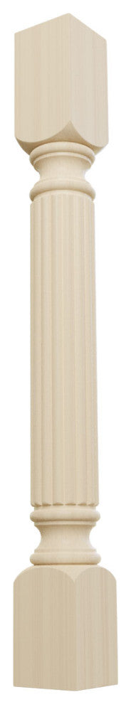 Raymond Reeded Cabinet Column - Rubberwood
