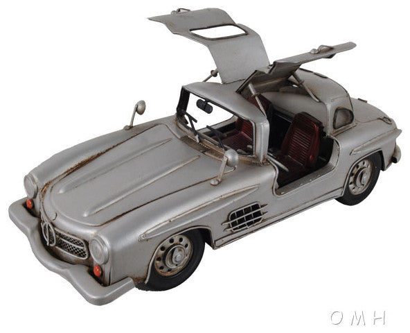 MERCEDES BENZ 300L GULLWING SILVER MODEL Collectible Metal scale model Car