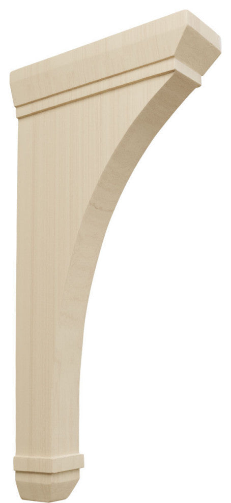 2 1/4"W x 7"D x 14"H Stockport Bracket, Rubberwood