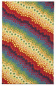 Visions IV Pop Swirl Indoor/Outdoor Rug Multi 8' Square