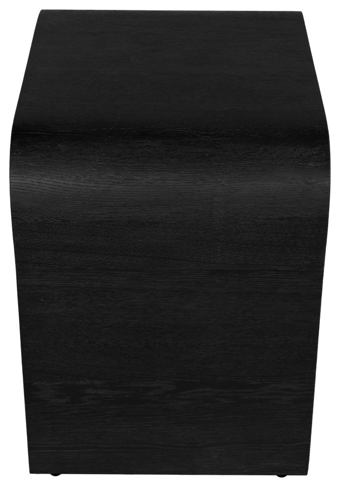 Meridian Furniture Cresthill Nightstand, Black Oak Wood