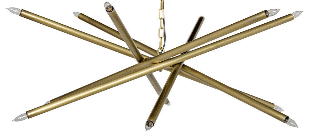Ikram Chandelier, Antique Brass