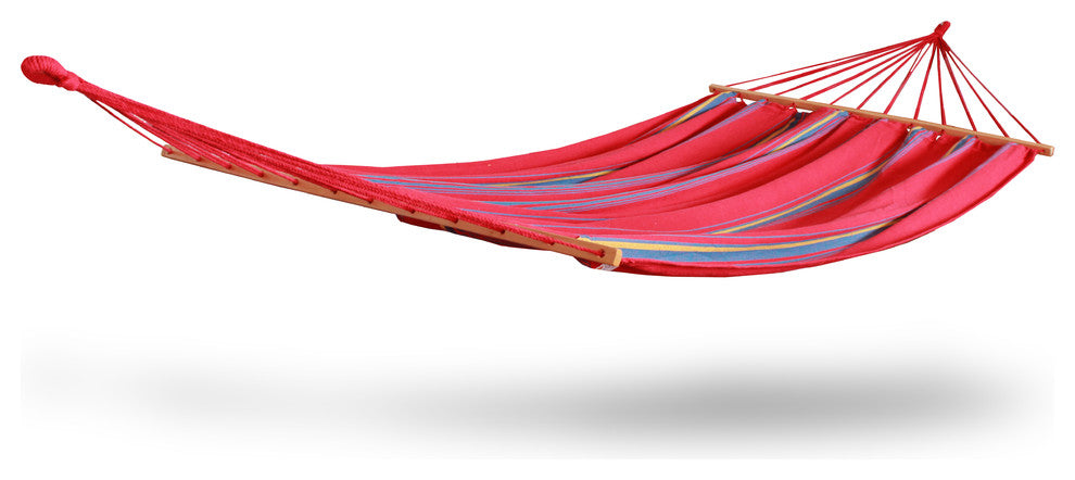 Hammaka Woven Hammock With Spreader Bar, Red