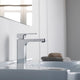 Blossom Brass Square Single Handle Bathroom Vanity Sink Faucet, Chrome W/ Pop-Up