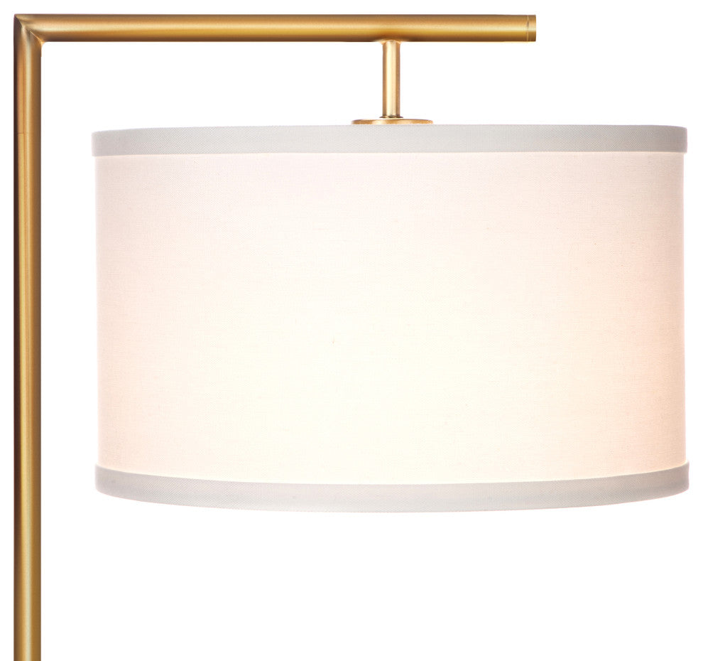 Brightech Montage Modern - Floor Lamp for Living Room Lighting, Antique Brass
