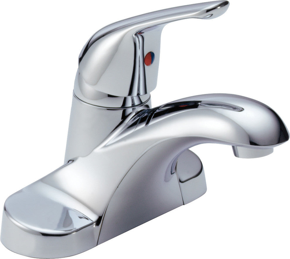 Delta Foundations Single Handle Centerset Bathroom Faucet, Chrome, B501LF