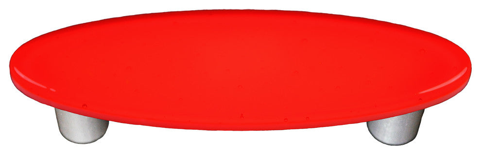 Transparent Orange Pull Oval, Alum Post