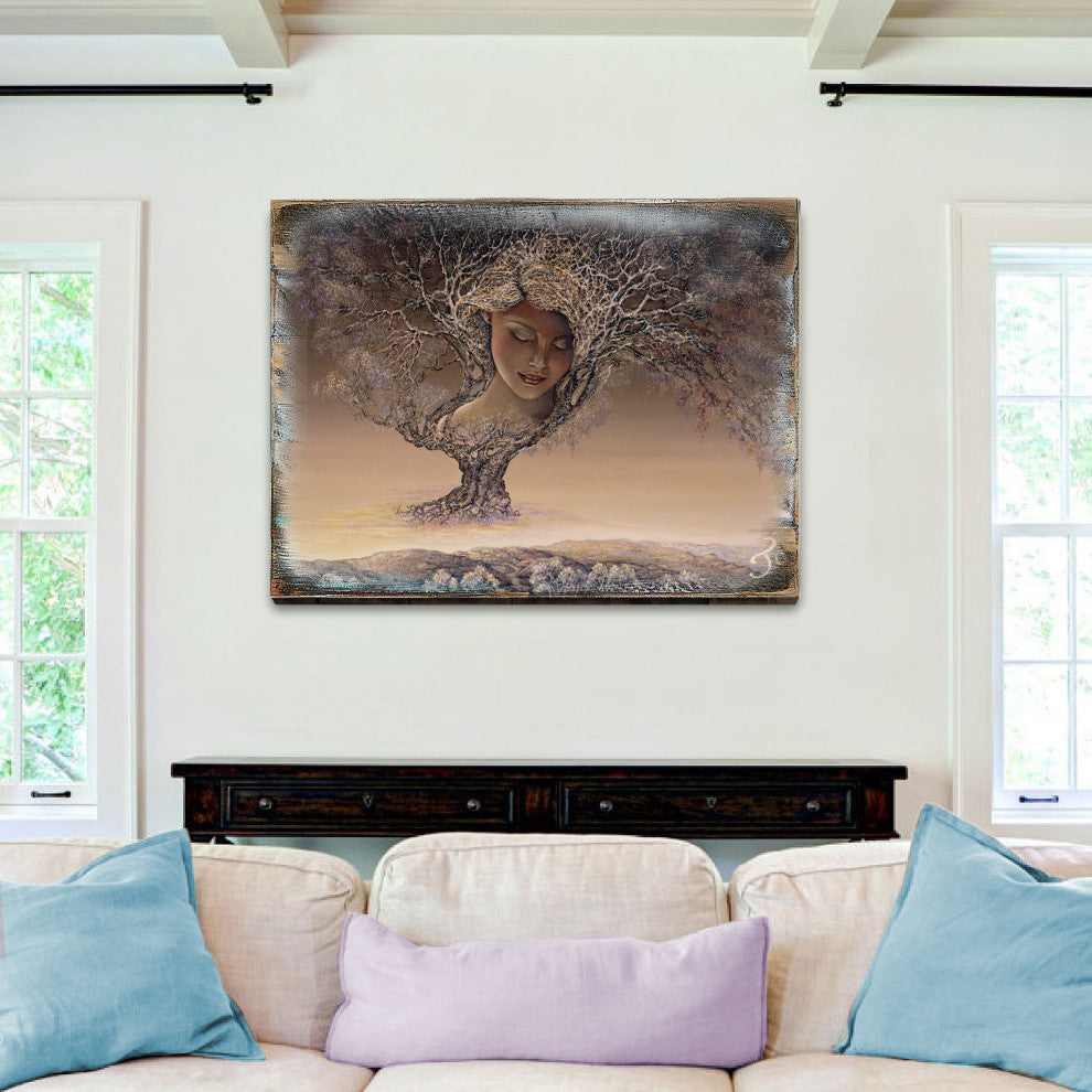 Mother Nature Wall and Table Top Wooden Decor, 18x12