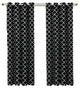 Meridian Room Darkening Grommet Panels, 2PC, Black, 104"x63"