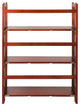3 Shelf Folding Bookcase, Mahogany, Large, 3 Shelf
