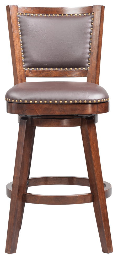 Broadmoor Swivel Stool, Cappuccino, 29"