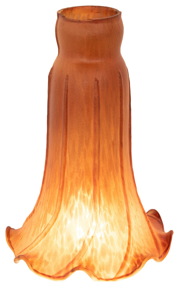 Meyda lighting 10208 4"W x 6"H Amber Lily Shade