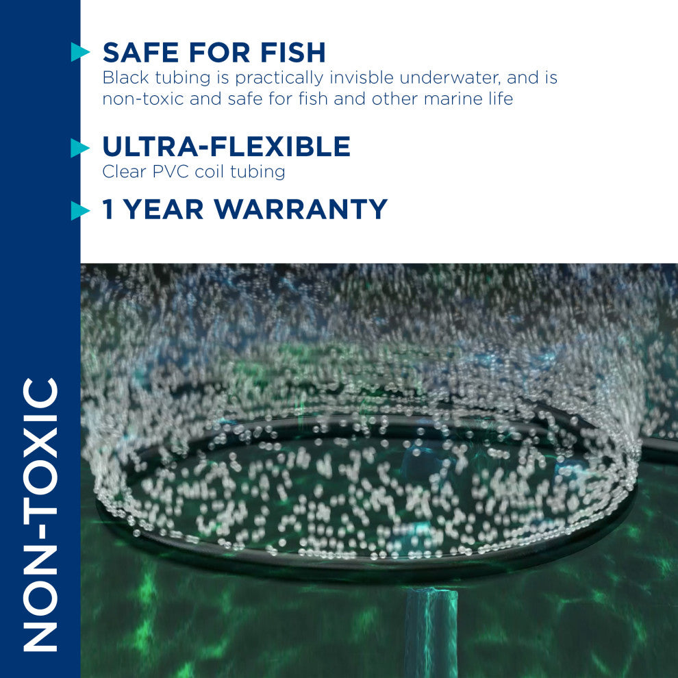 Alpine Wall PVC Black Tubing, 3.74"Tall