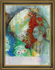 Odilon Redon The Dream - 18" x 24" Framed Premium Canvas Print