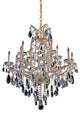 Maria Theresa 13-Light Chandelier, Gold Finish
