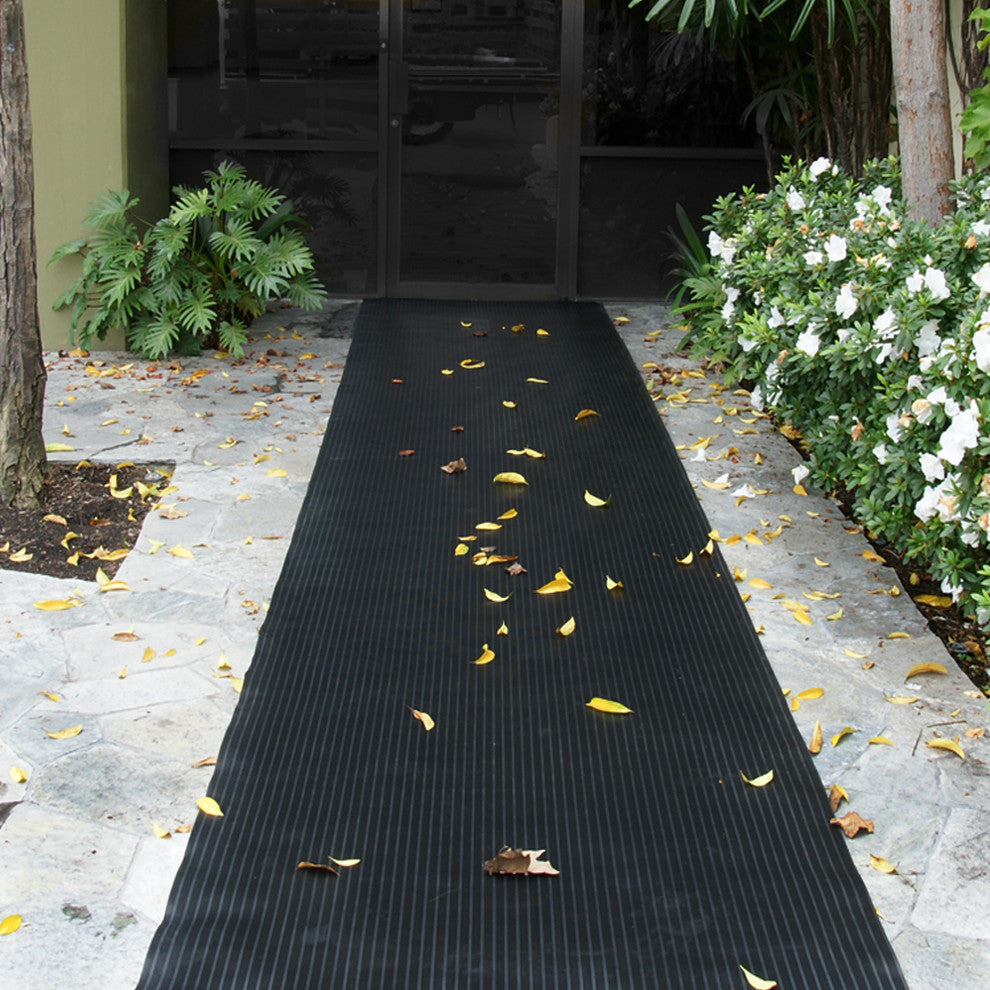 Composite-Rib Corrugated Rubber Floor Mats, 1/8 Thick, 3'x10' Roll