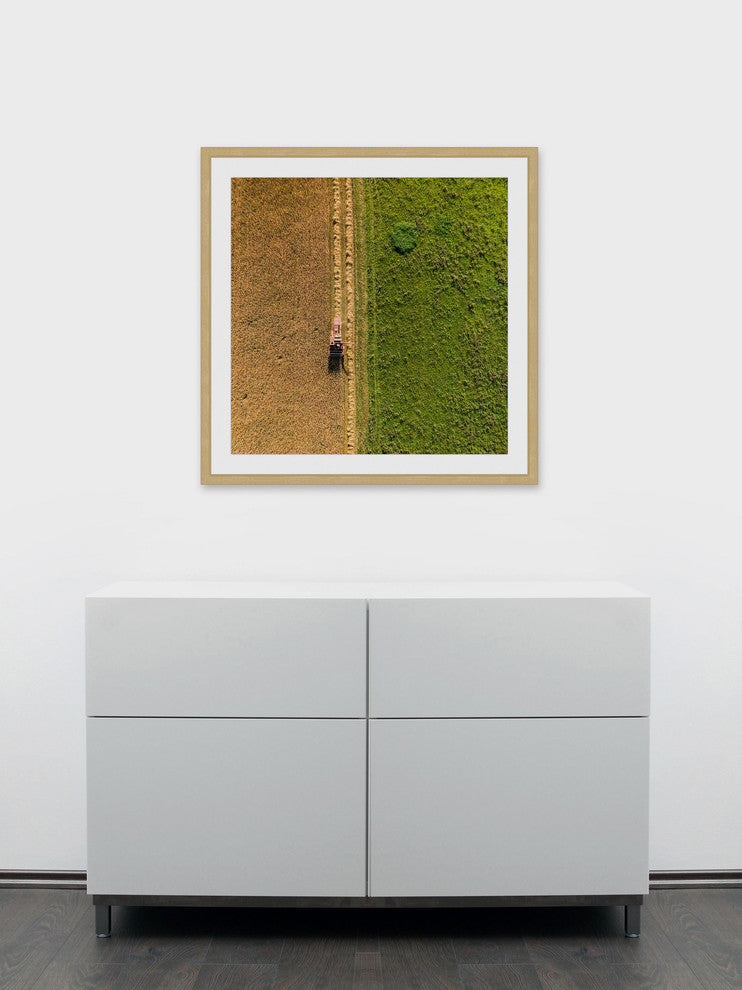 "Plowing" Framed Print by Karolis Janulis
