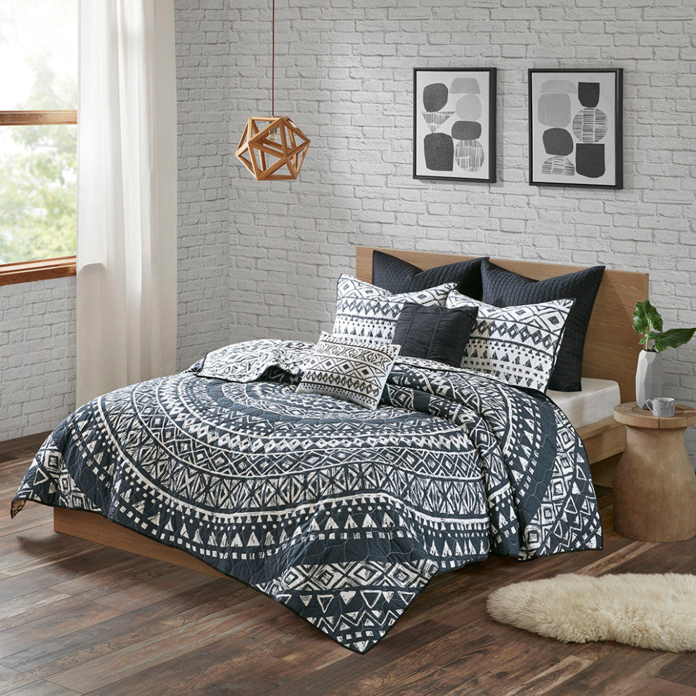 Urban Habitat Larisa 7 Piece Reversible Cotton Quilt Set