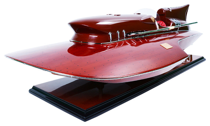 Ferrari Hydroplane Wooden Handcrafted boat model