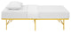 Horizon Twin Stainless Steel Bed Frame, Yellow