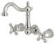 Kingston Brass Wall Mount Bathroom Faucet, Polished Chrome