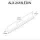 Alexander Color Changing Vanity 23.75" Polished Chrome Frosted Acrylic Diffuser