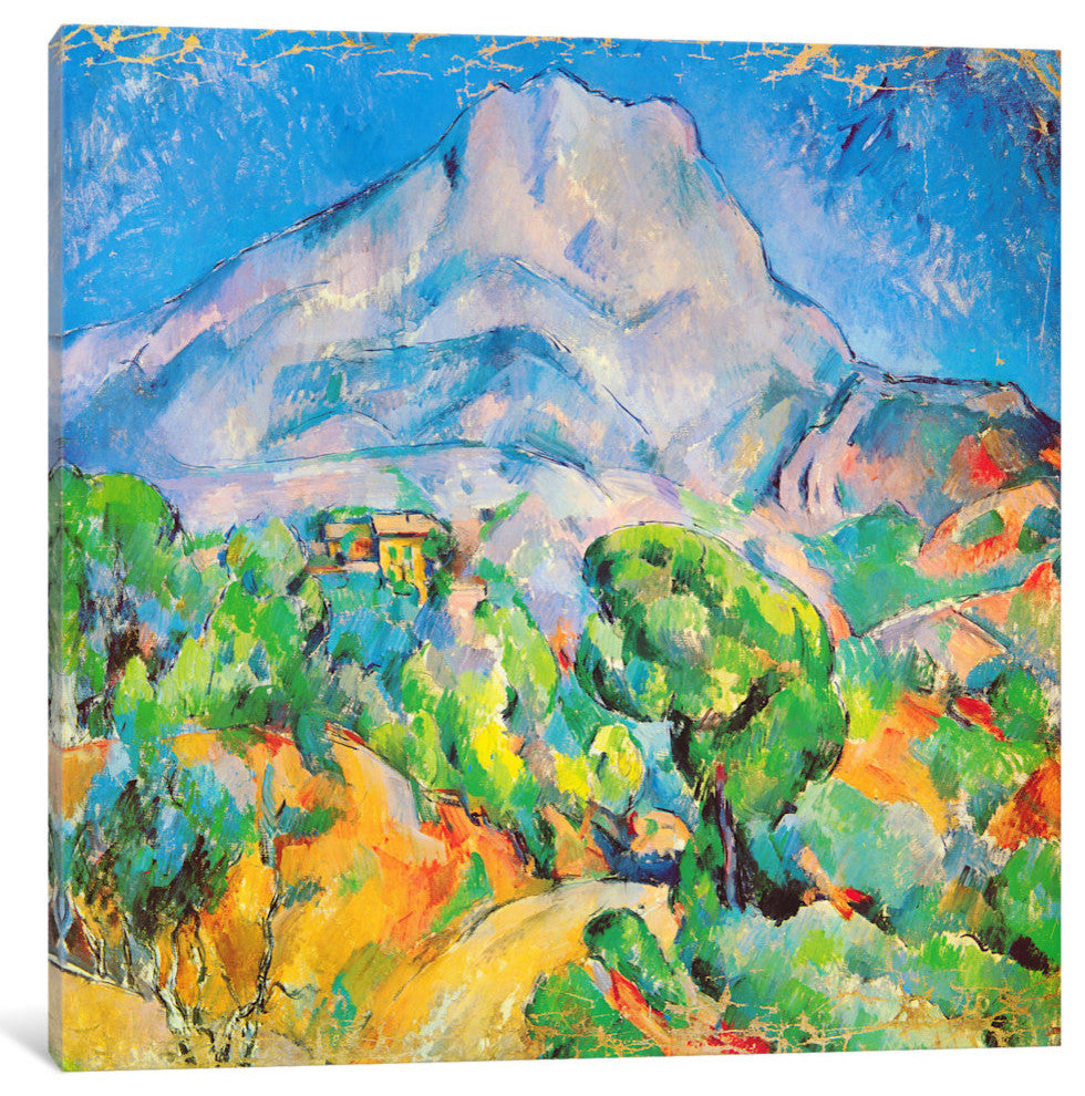 "La Montagne St. Victoire" by Paul Cezanne, Canvas Print, 18x18"