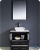 Torino 30" Espresso Modern Bathroom Vanity With Vessel Sink, FFT3112BN