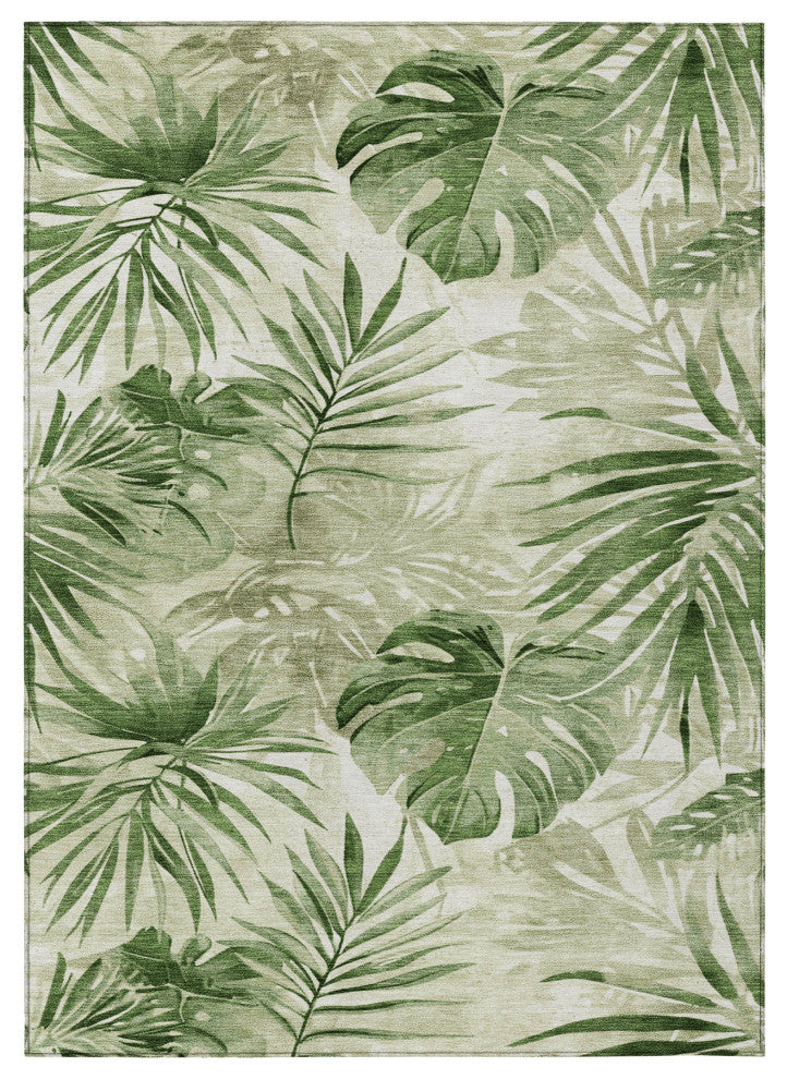 Machine Washable Indoor/Outdoor Chantille ACN1886 Aloe 2'6" x 3'10" Rug