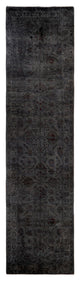 Overdyed One-of-a-Kind Hand-Knotted Area Rug Gray, 3' 0" x 11' 10"