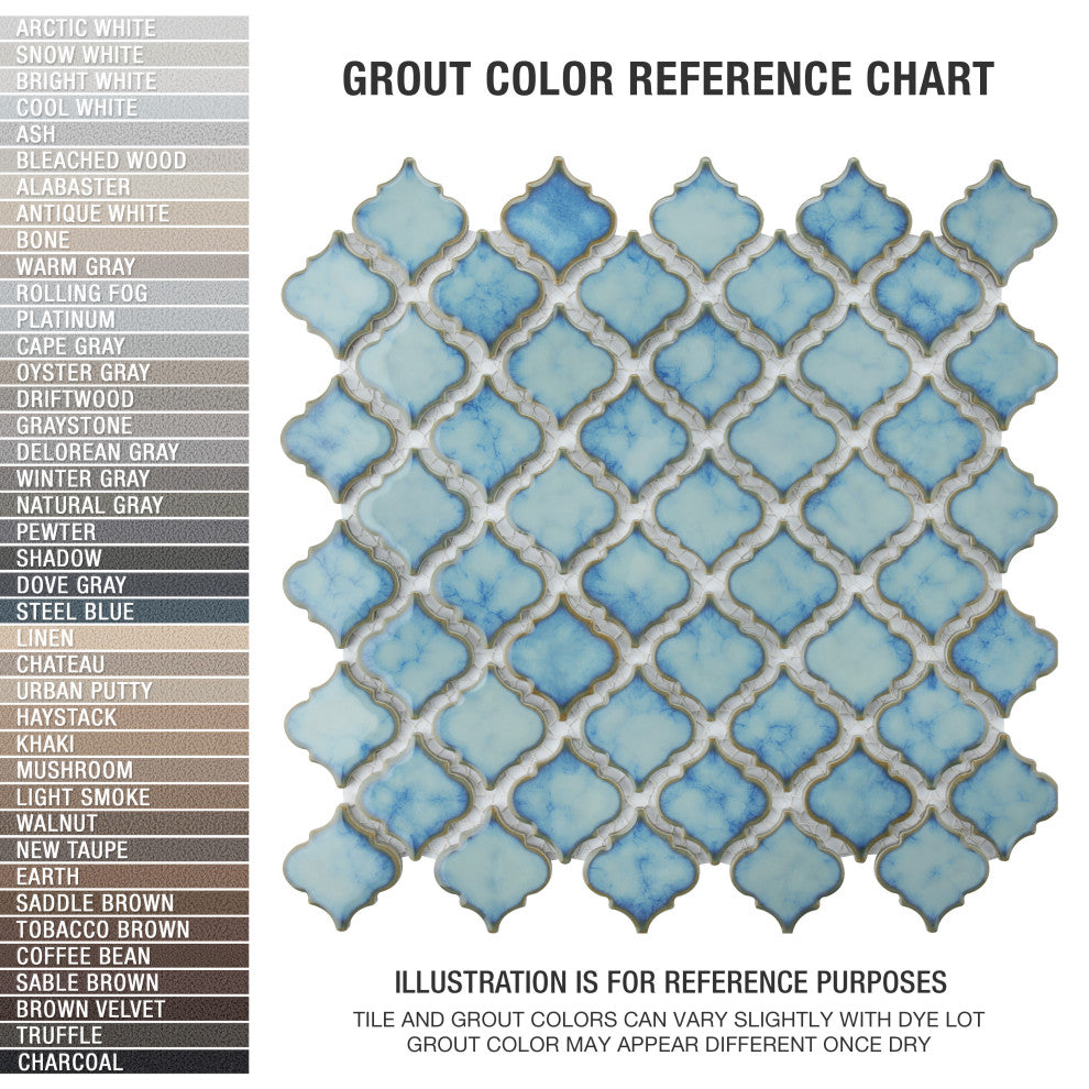 Hudson Tangier Mosaic Floor and Wall Tile, Marine