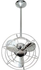 Bianca 13" Oudoor Fan , Polished Chrome, Metal Blades