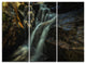 "Slow Motion Waterfall in Summer" Metal Wall Art, 3 Panels, 36"x28"