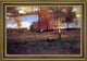 George Inness Near the Village, October Framed Premium Canvas Print, 16"x24"