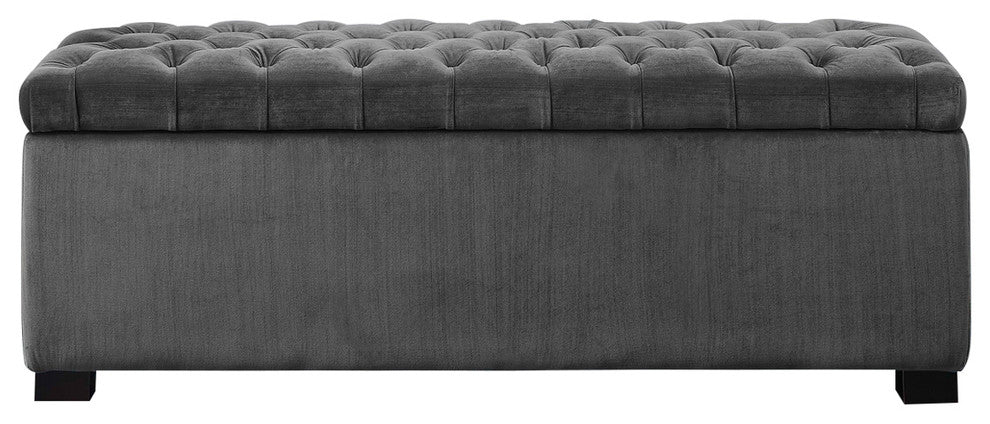 Picket House Furnishings Carson Shoe Storage Bench, Slate