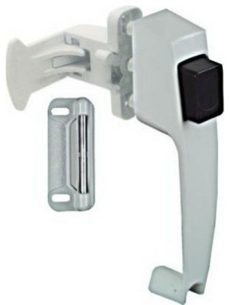 National Hardware® N213-074 Push Button Door Latch, White