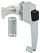 National Hardware® N213-074 Push Button Door Latch, White