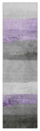 Machine Washable Indoor/Outdoor Chantille ACN1883 Violet 2'3" x 7'6" Runner Rug