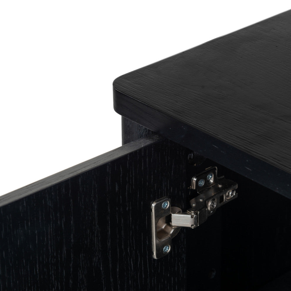 Safavieh Couture Jaylessa Wood 3 Door Sideboard, Black