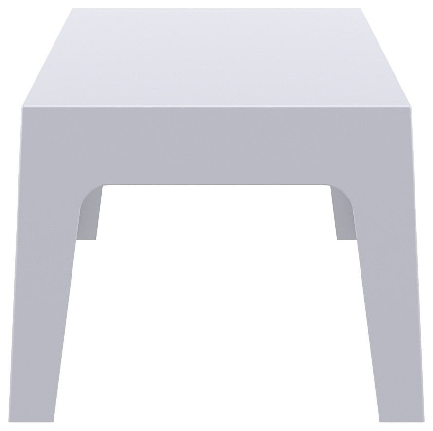 Compamia Box Outdoor Coffee Table, Silver-Gray